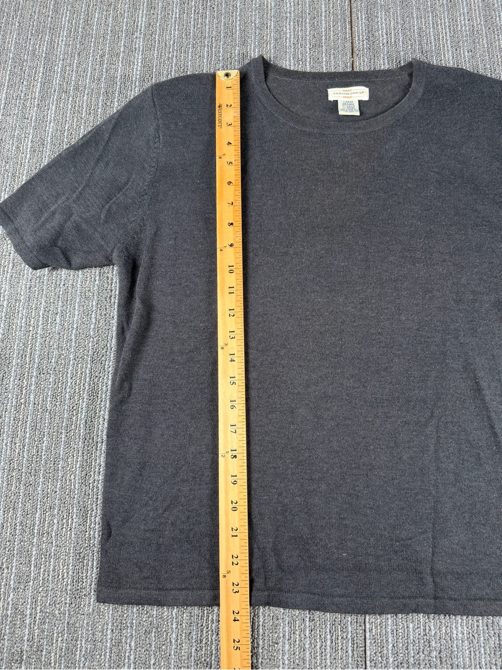 Women's Short-Sleeve Crewneck Tee - Black - Picture 6 of 6
